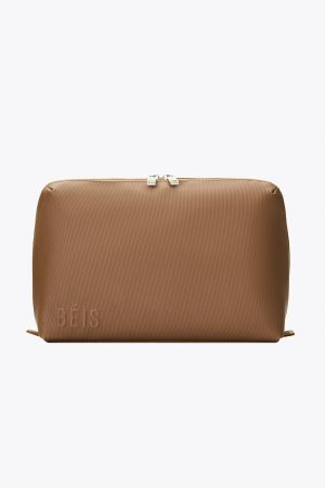 The Large Cosmetic Pouch in Camel