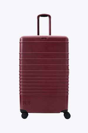 The Large Check-In Roller in Burgundy