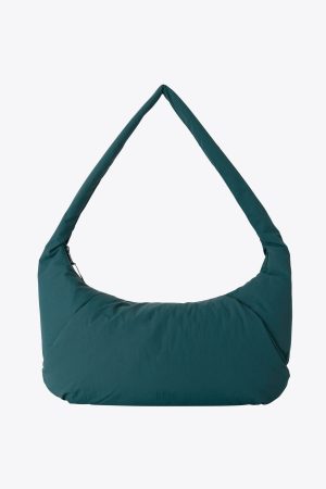 The Oversized Crescent Catchall in Deep Teal